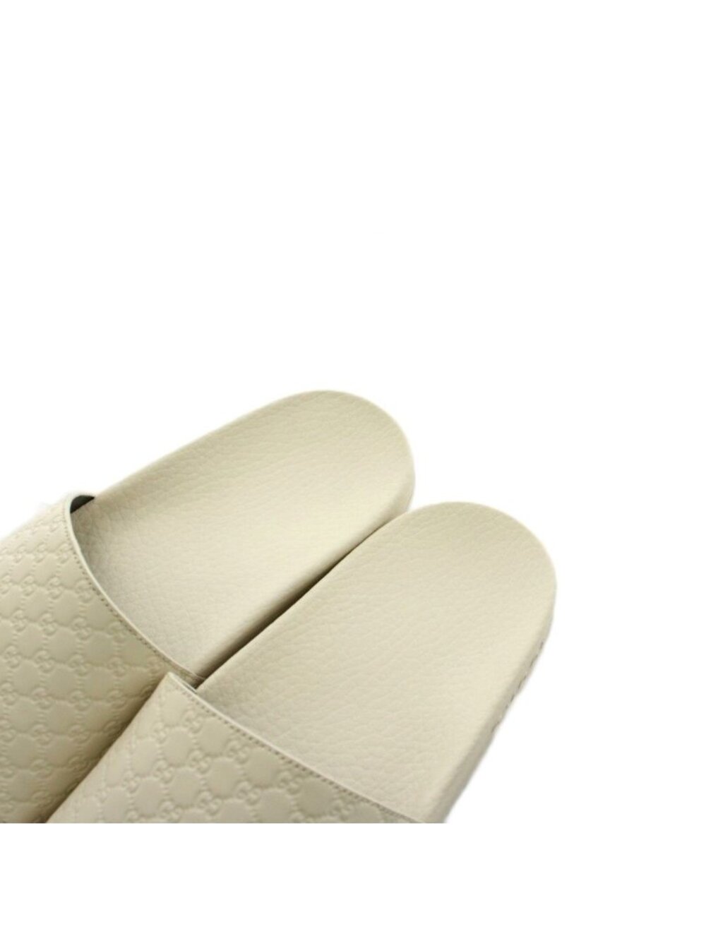 Gucci GG Pattern Sandals Leather 38 White - Picture 7 of 8